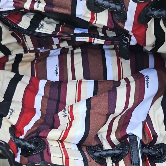 Brighton Boho Floral Canvas Shoulder Bag with Charms - Picture 8 of 8